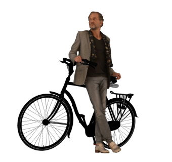 骑自行车的人精细人物模型 (1)